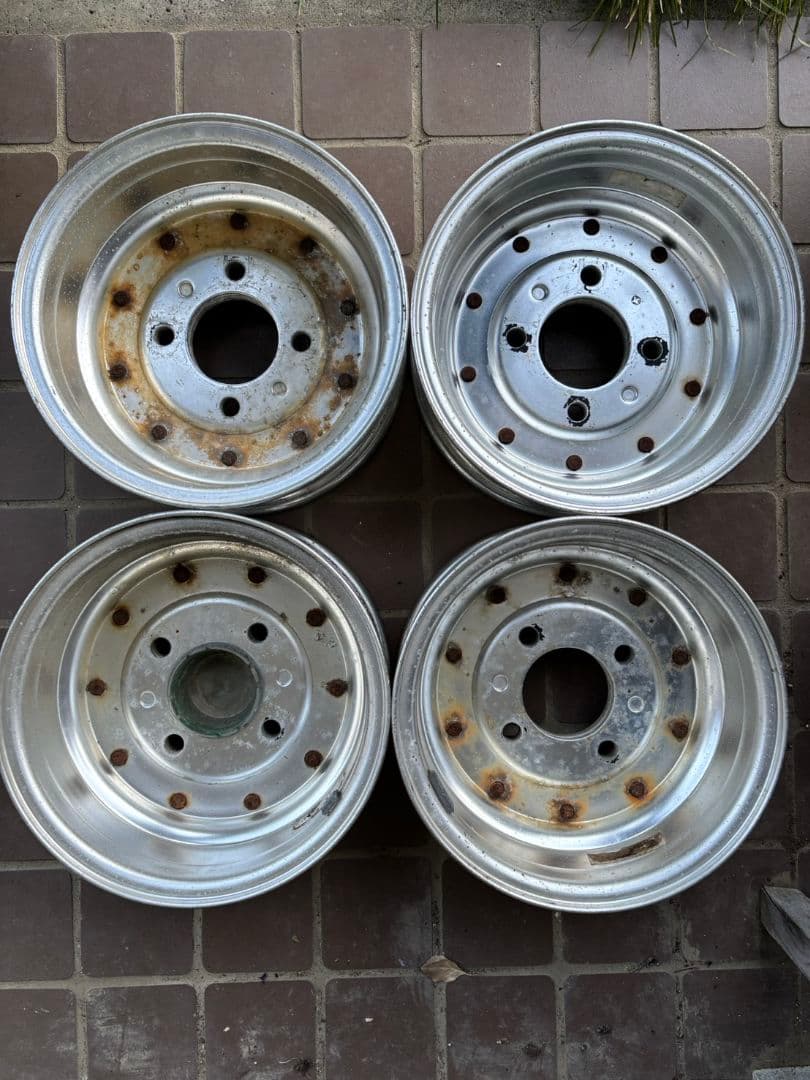 早い者勝ち‼️10㌅ マークI セット 4.5j 4H PCD110ハブ径74㍉