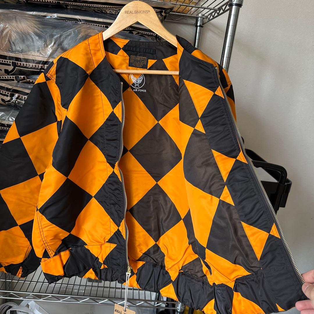 Lサイズ　ダイヤ柄50's復刻USAF G1ラインクルーマンジャケット
