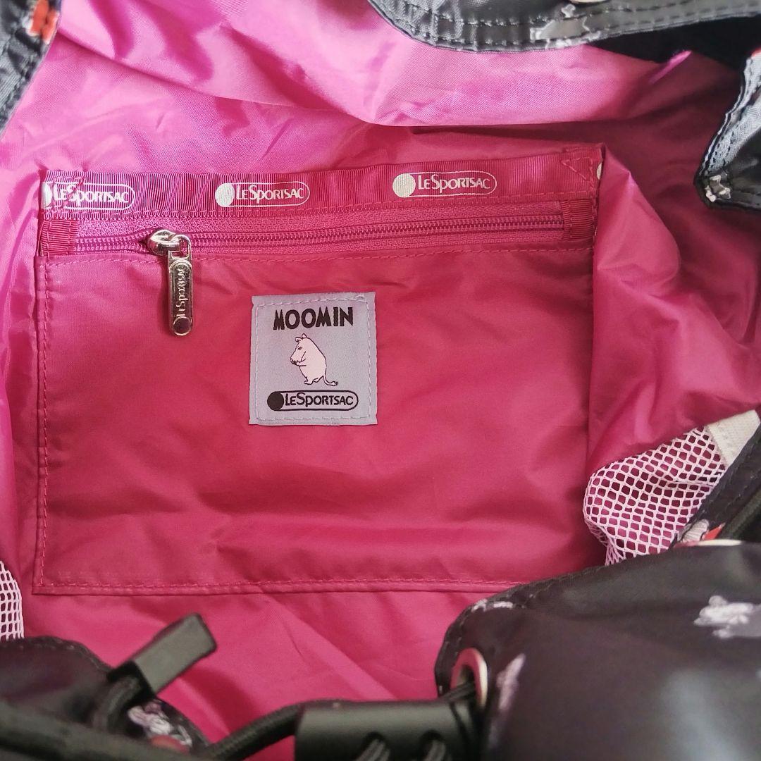 レスポートサック　ムーミンシリーズ　リトルミイ ブラック リュック バックパック