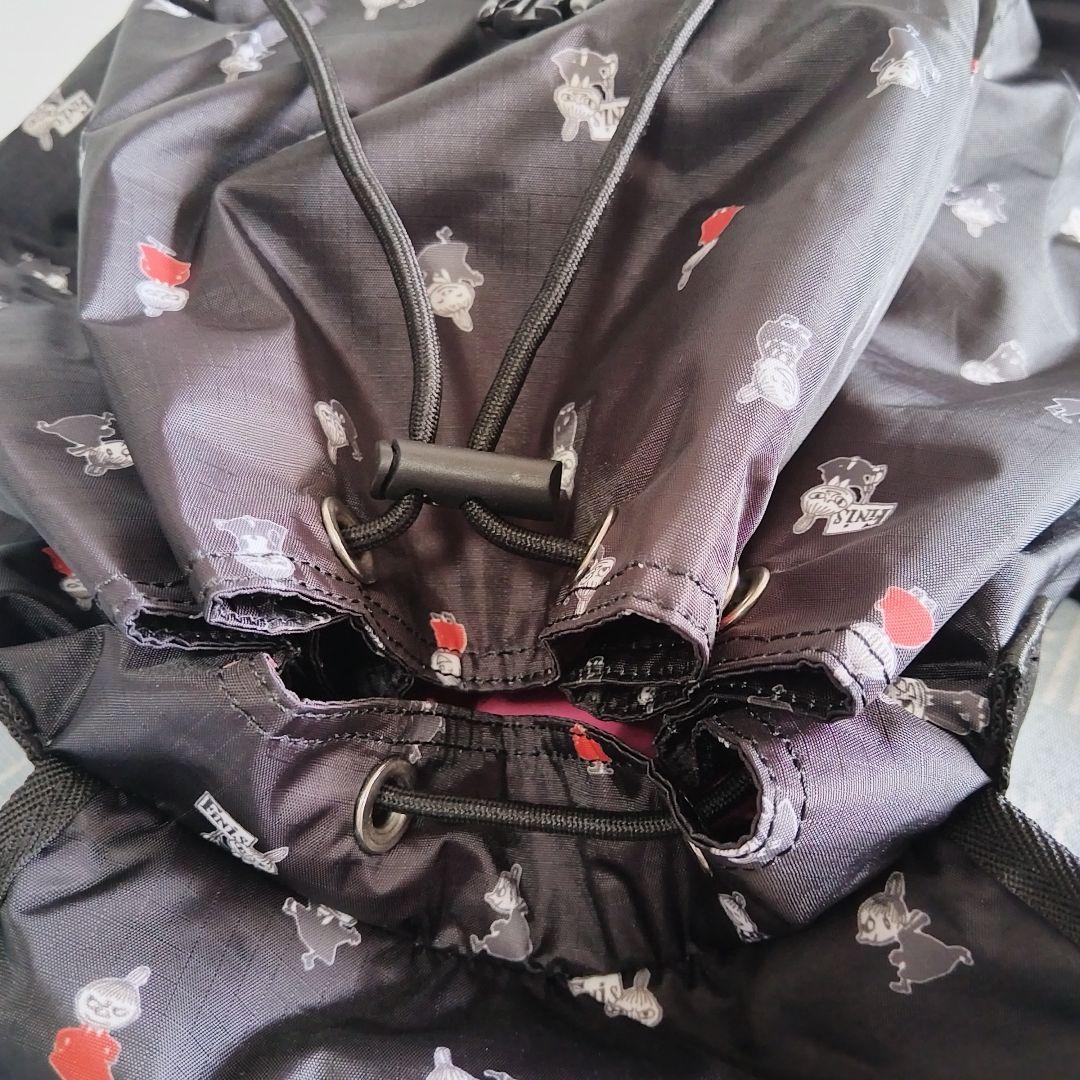 レスポートサック　ムーミンシリーズ　リトルミイ ブラック リュック バックパック