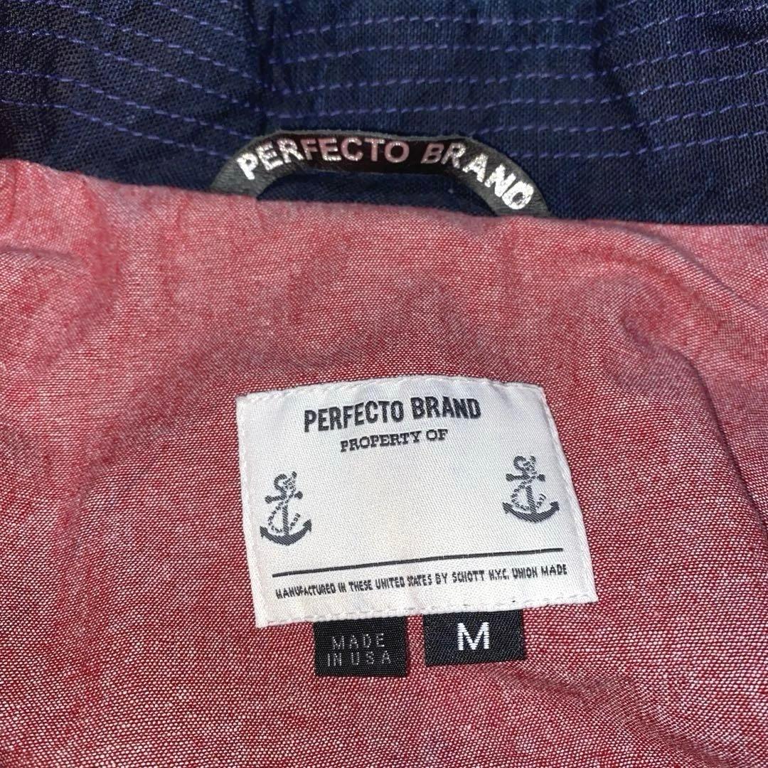 PERFECTO BRAND by Schott NYC デニムダッフルコートM