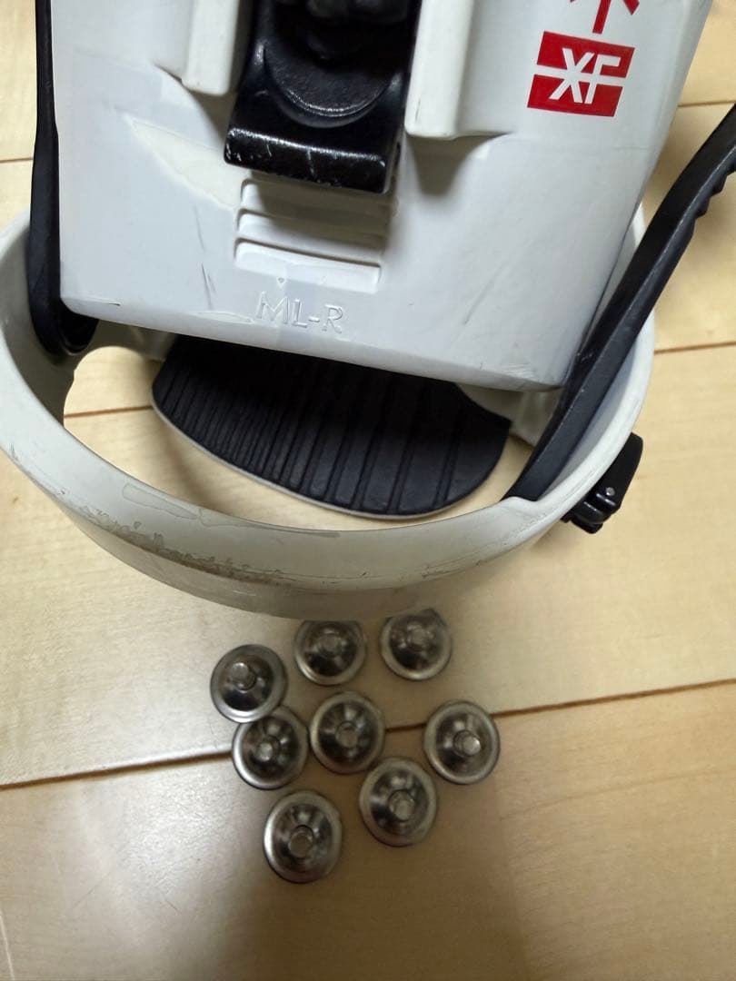 FLUX XFスノーボード ビンディング ホワイト/ブラック