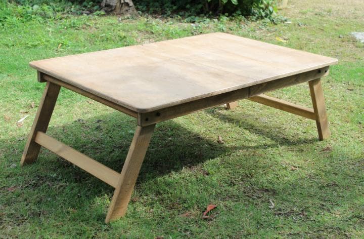 ハンドメイド　折りたたみフォールディングテーブル90　キャンプ　アウトドア