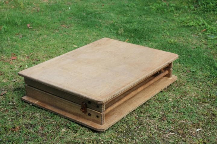 ハンドメイド　折りたたみフォールディングテーブル90　キャンプ　アウトドア
