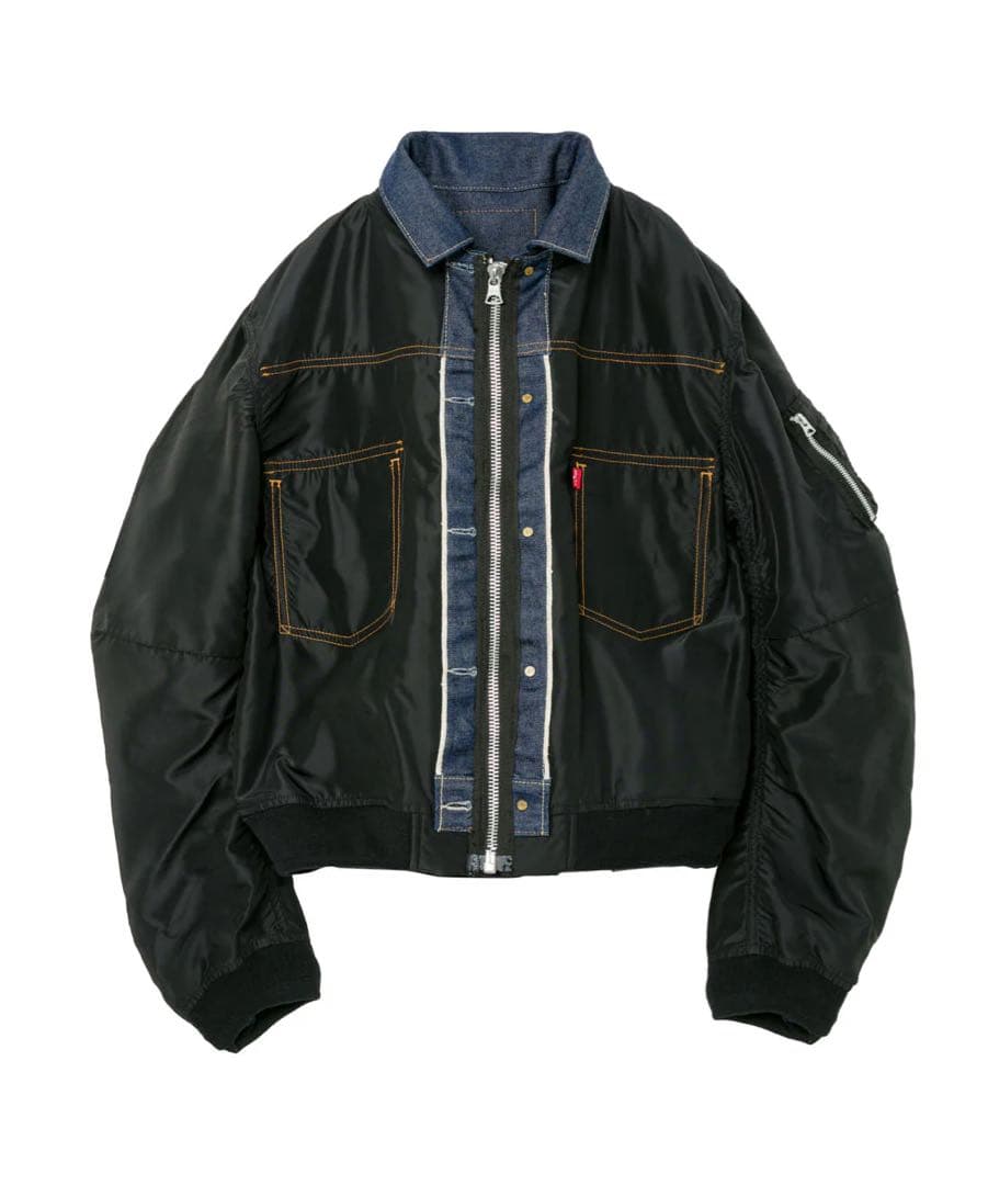 sacai Levi's Denim Nylon Reversible Rタブ - メルカリ