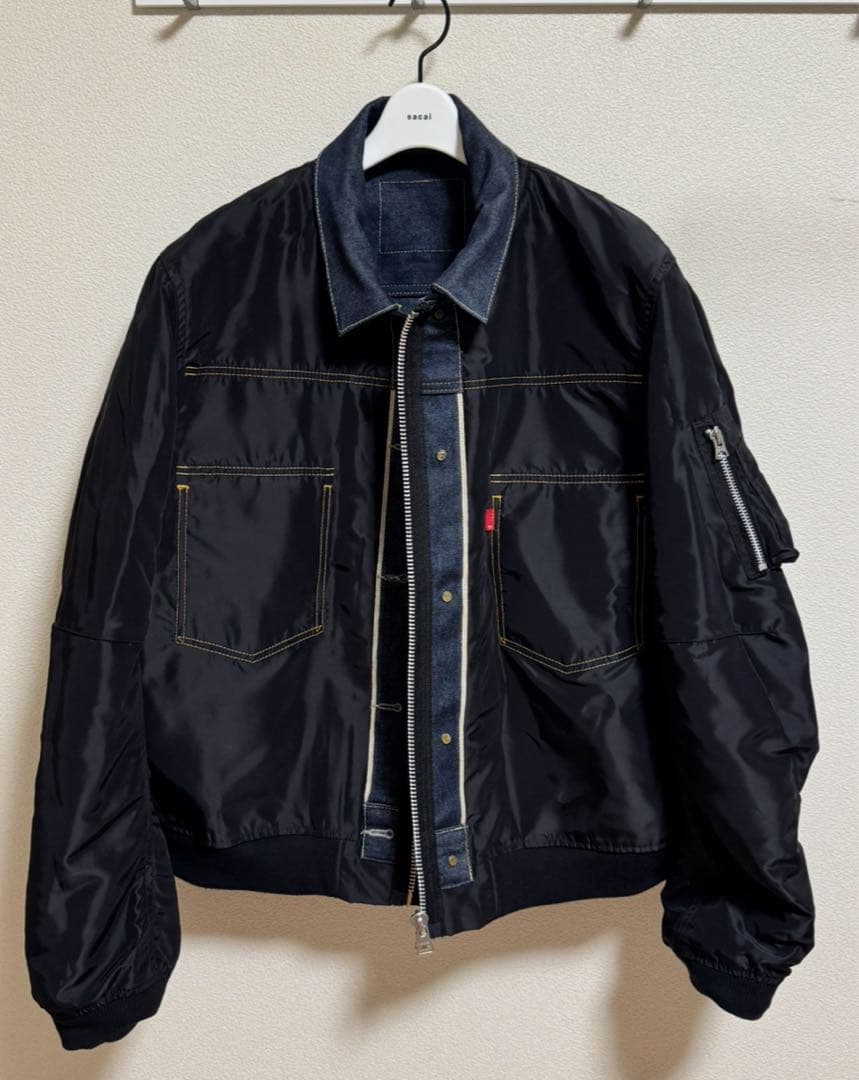 sacai Levi's Denim Nylon Reversible Rタブ - メルカリ
