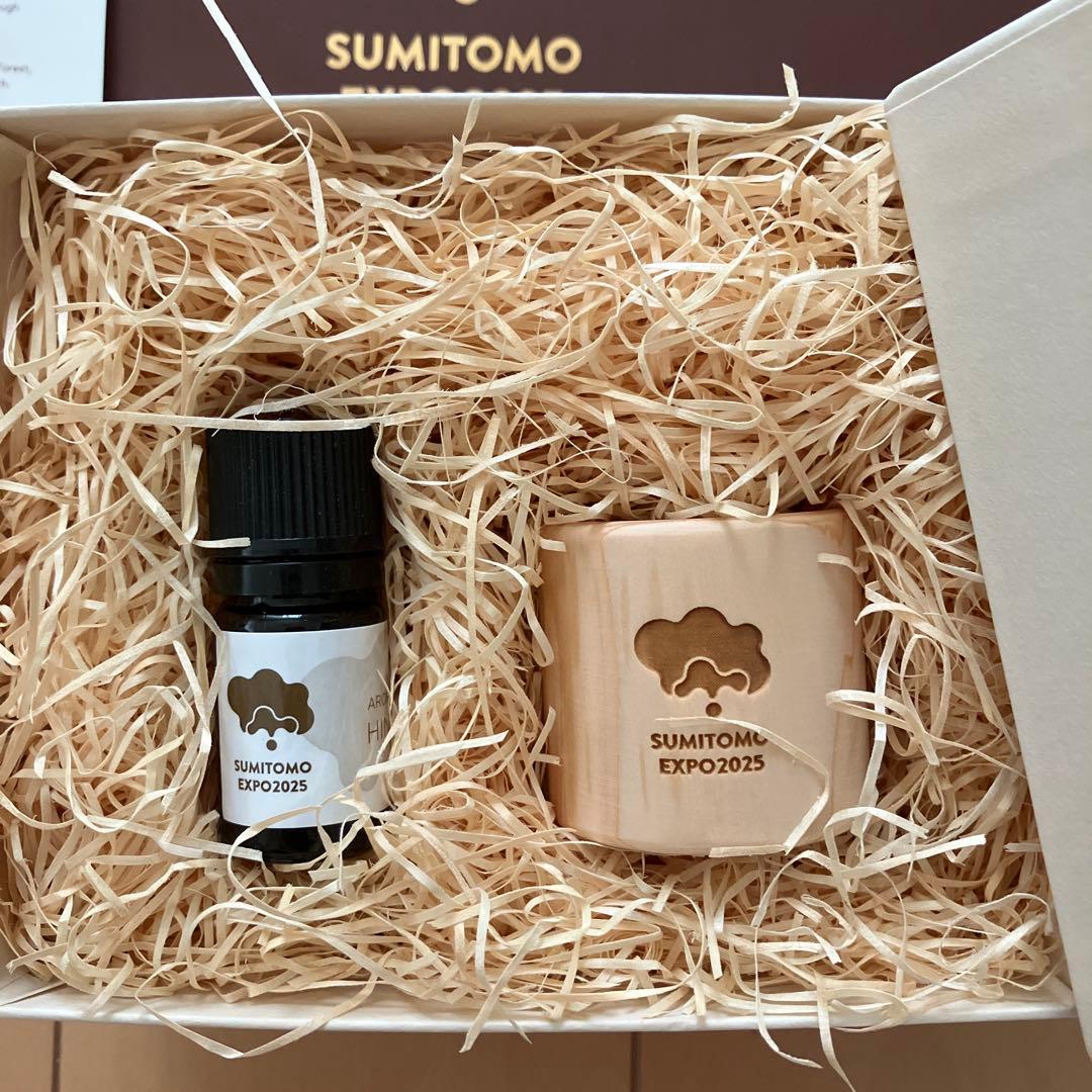 大阪関西万博2025 住友館 VIP向け記念品 アロマ(ヒノキ)セット非売品