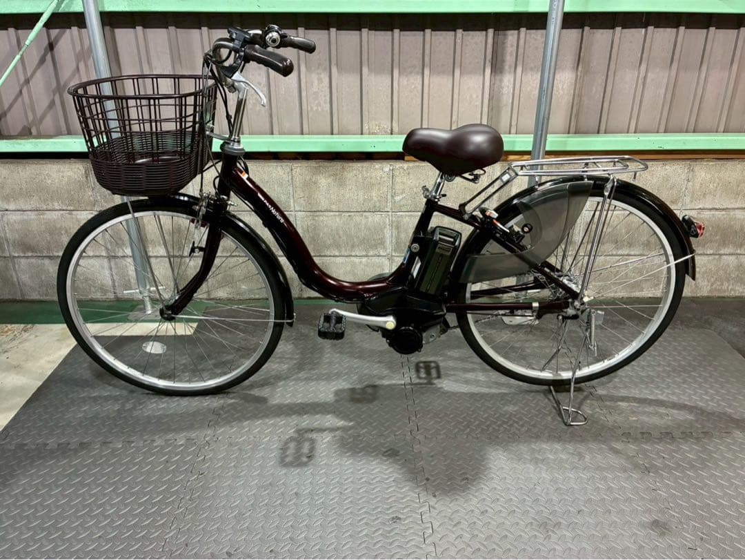 №8609 電動自転車 ヤマハ パスナチュラ 26インチ ブラウン