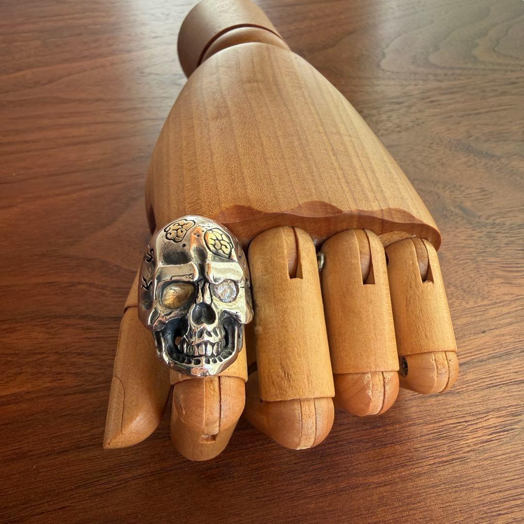 シルバー925無垢【新品】brain muscle 脳筋スカルリング925本物 - メルカリ