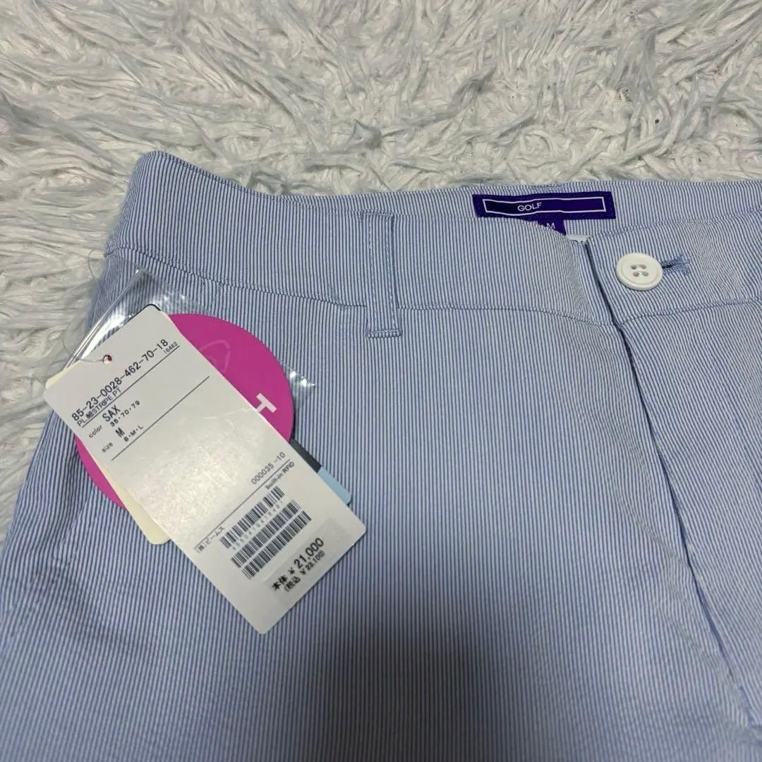 新品未使用 ビームスゴルフ パンツ スラックス シアサッカー ストライプ
