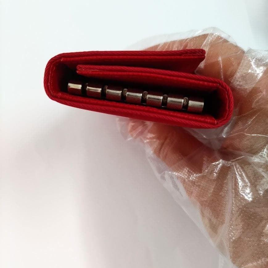 【⭐️PRADA⭐️】新品 プラダ ナイロン キーケース 6連 三角ロゴ レッド