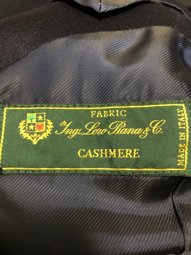 ☆最終価格　新品同様☆ ロロピアーナ　カシミヤ100% ネイビーチェスターコート