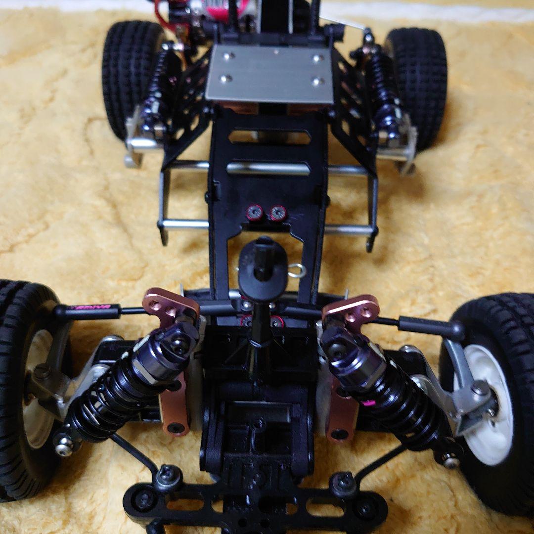 め*か様 タミヤマイティフロッグ アルミシャーシ仕様 ビートルボディ