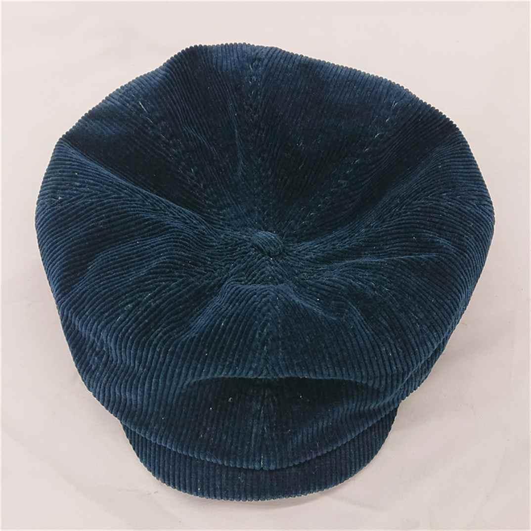 □ダブルアールエル コーデュロイ キャスケット ネイビー系 Mサイズ