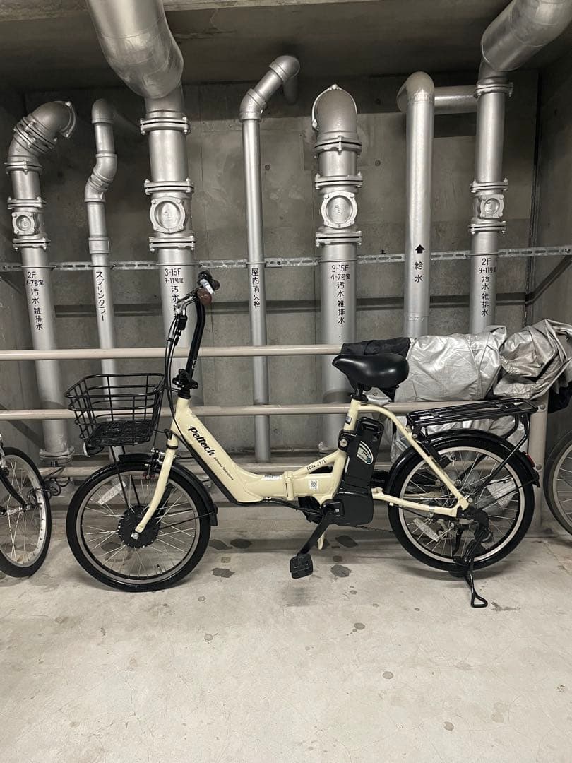 【べに】ペルテック電動アシスト自転車 シティタイプ クリーム色