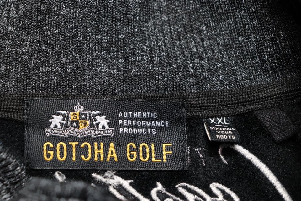 GOTCHA GOLF 裏起毛 セットアップ ゴルフ ウェア XXL ブラック