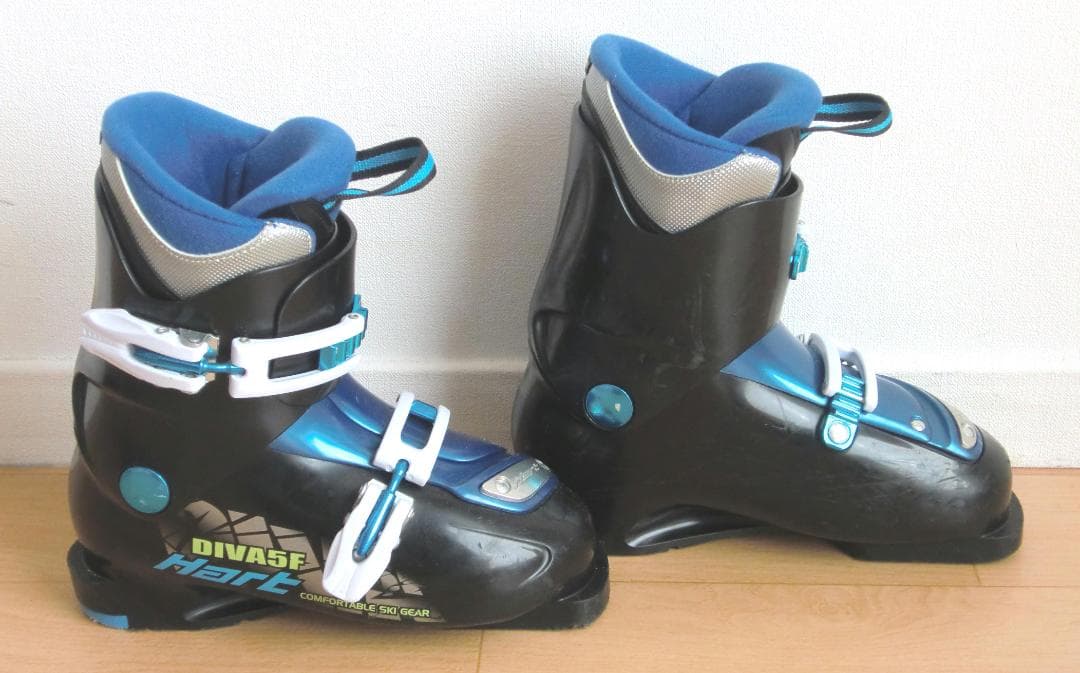 □送料無料□ノルディカ＋Hart□子供用スキーセット□板120靴22□WAX済