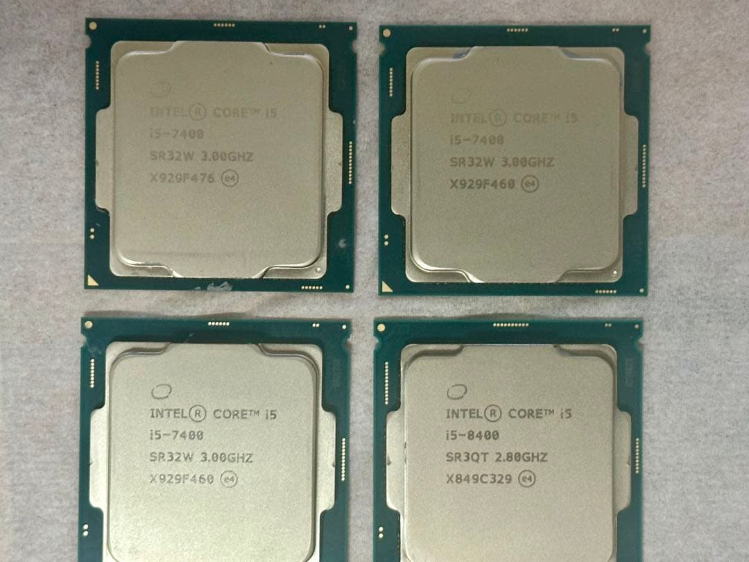 Intel Core i5-7400 CPU 3個 8400 1個セット