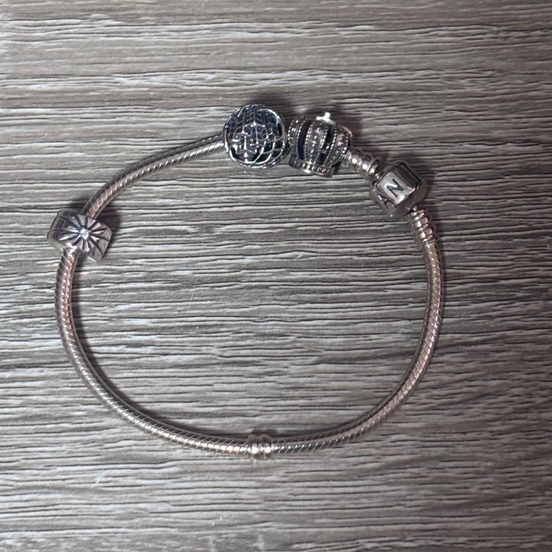 PANDORA ブレスレット シルバー925 チャーム付き 19cm