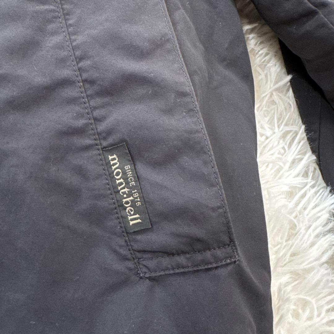 廃盤 L モンベル ダウンライナーコート ステンカラーコート 2way