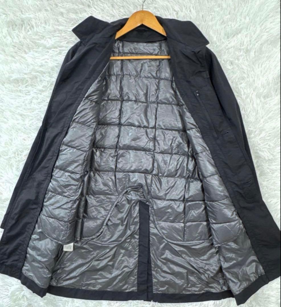 廃盤 L モンベル ダウンライナーコート ステンカラーコート 2way