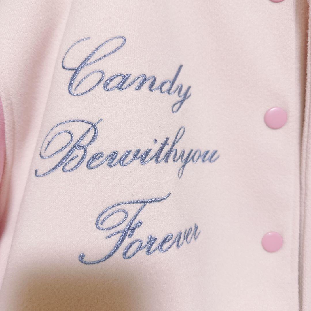 キャンディストリッパー スタジャン ブルゾン ピンク リボン 新品タグ無し