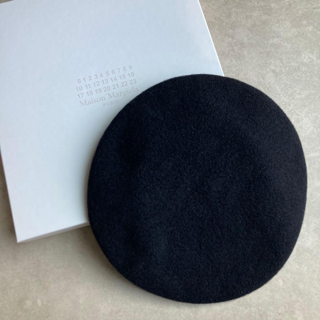 【新品未使用】Maison Margiela メゾンマルジェラベレー帽BLACK