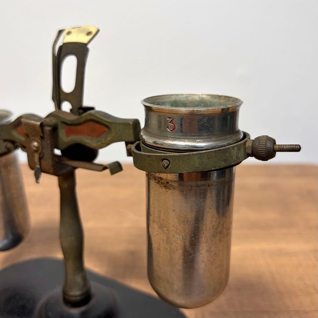 アンティーク 天秤 はかり 金属製 試験管 インダストリアル ジャンク