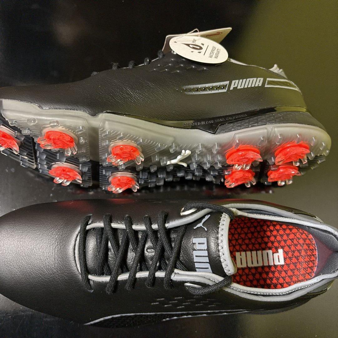 27.5cm 新品 プーマ スパイク ゴルフシューズ 193849-02