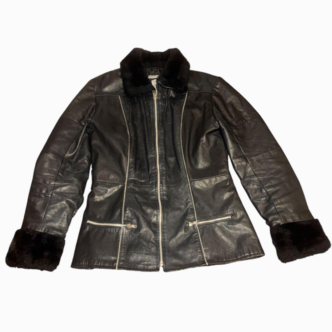 Y2K ファー 短丈レザージャケット 平成 お兄系 ギャル男 Archive