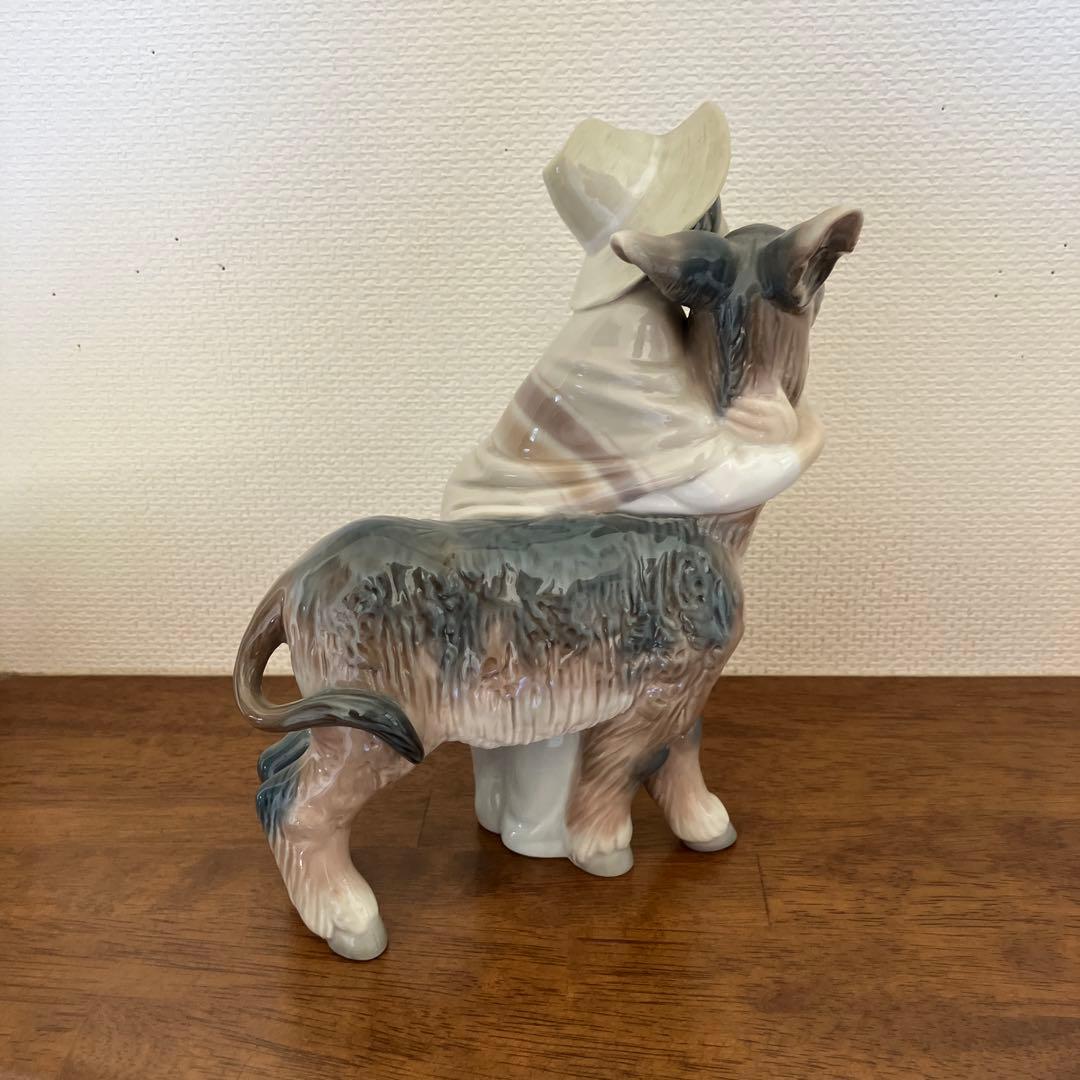 美品リヤドロの置物.ロバと少年.フィギュアリン.スペイン製