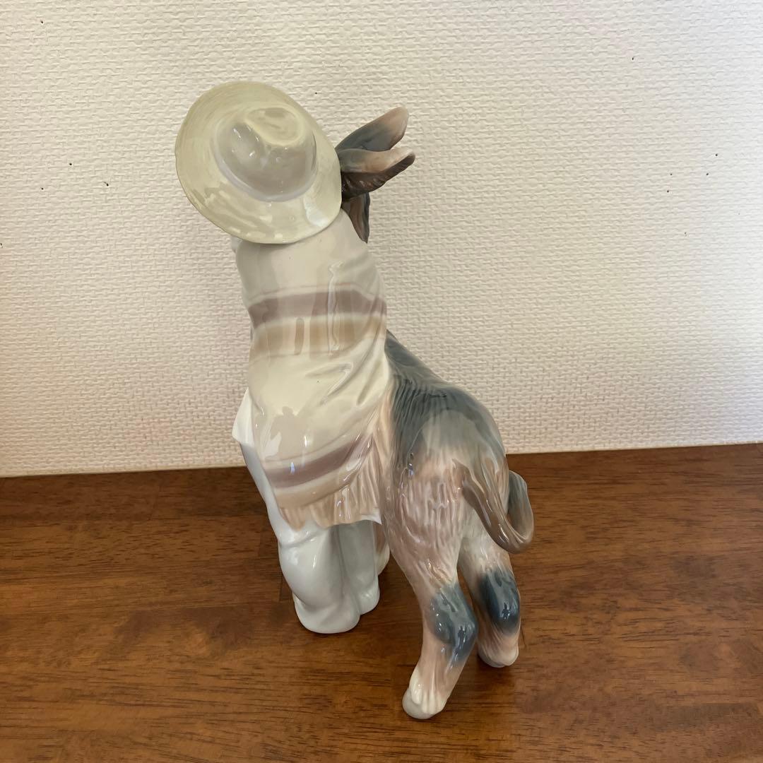 美品リヤドロの置物.ロバと少年.フィギュアリン.スペイン製