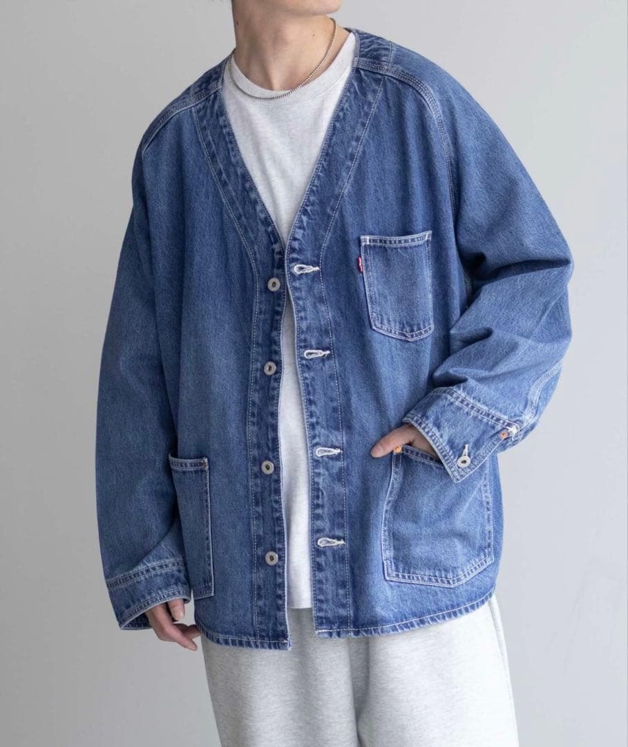 【美品】　Levi's ユニオン エンジニア デニム カーディガン　リーバイス