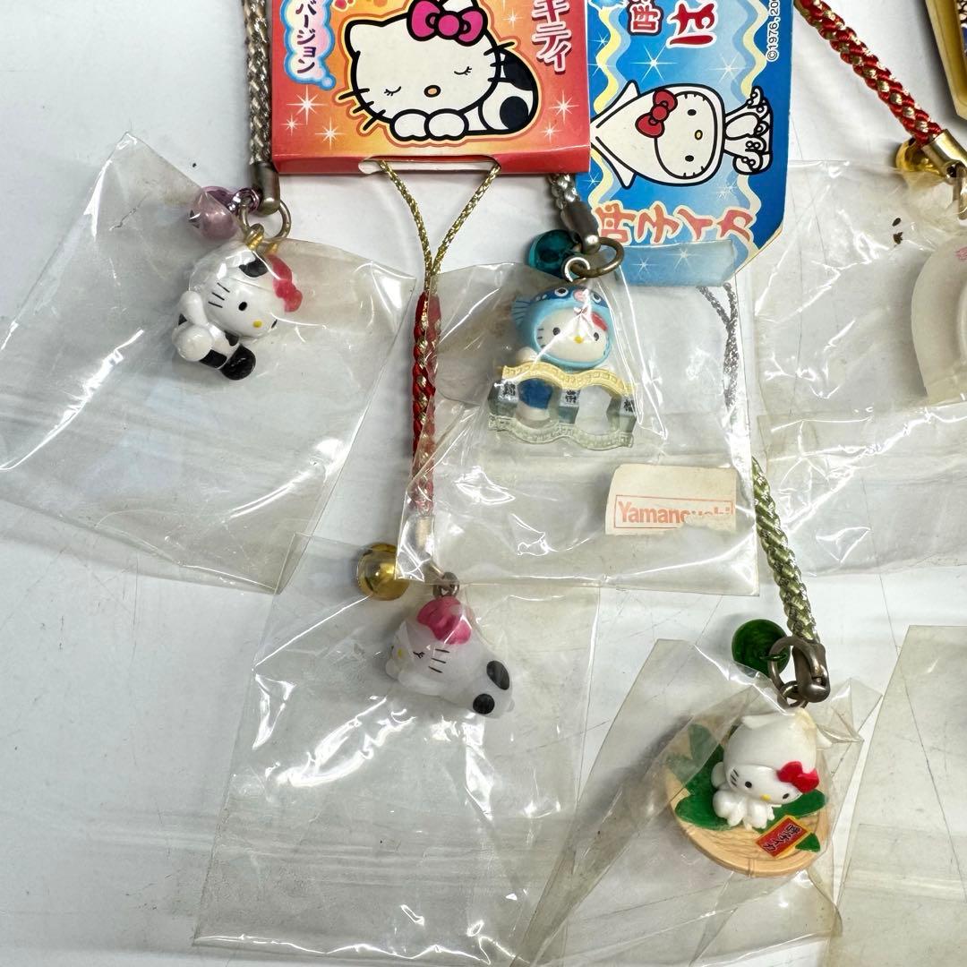 ご当地キティ ストラップ 根付け 新潟村上 温泉饅頭 山口 箱根 佐賀
