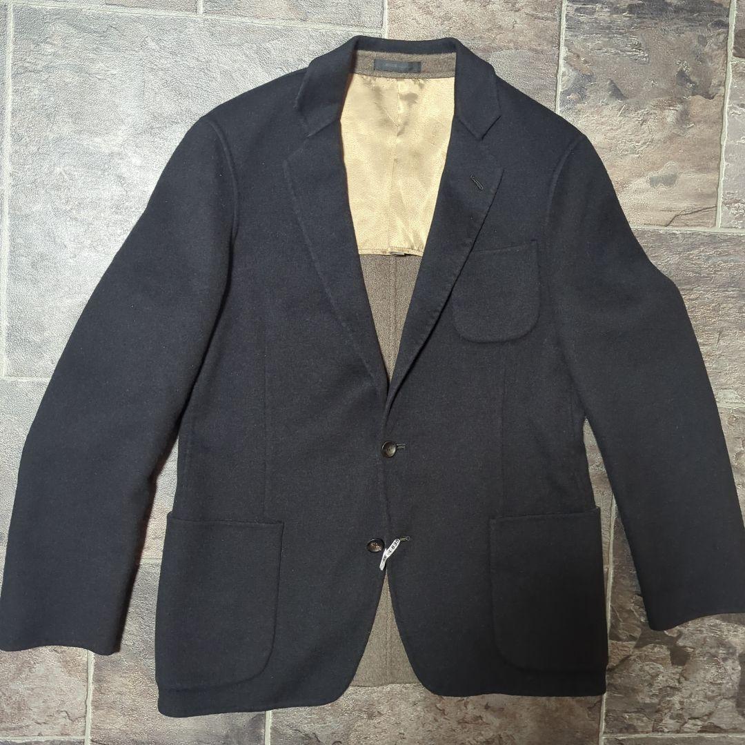 極美品ARMANI COLLETIONIテーラードジャケットカシミヤ混　黒M