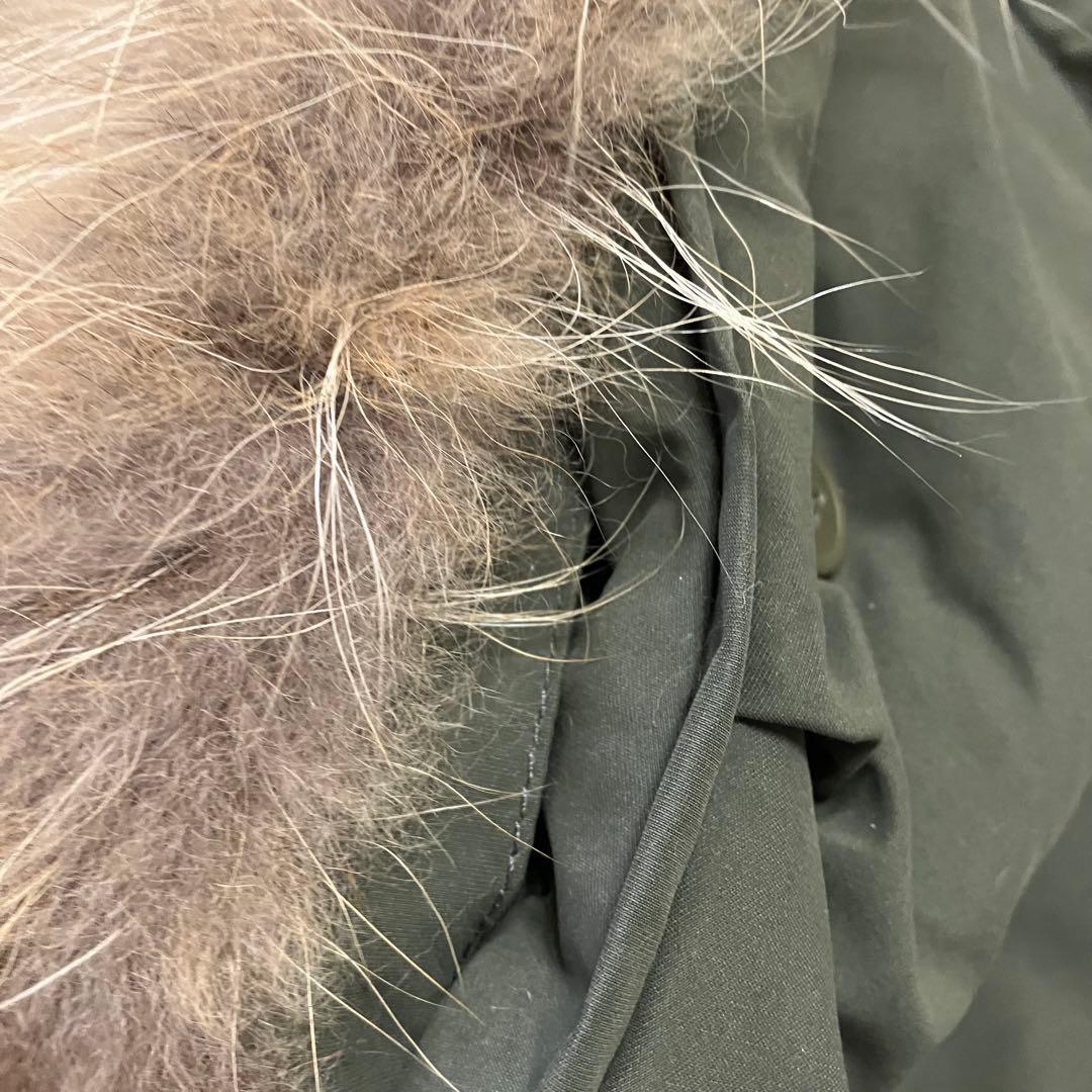 Johnbull アビエイターコート LL カーキ ラクーンファー付　美品