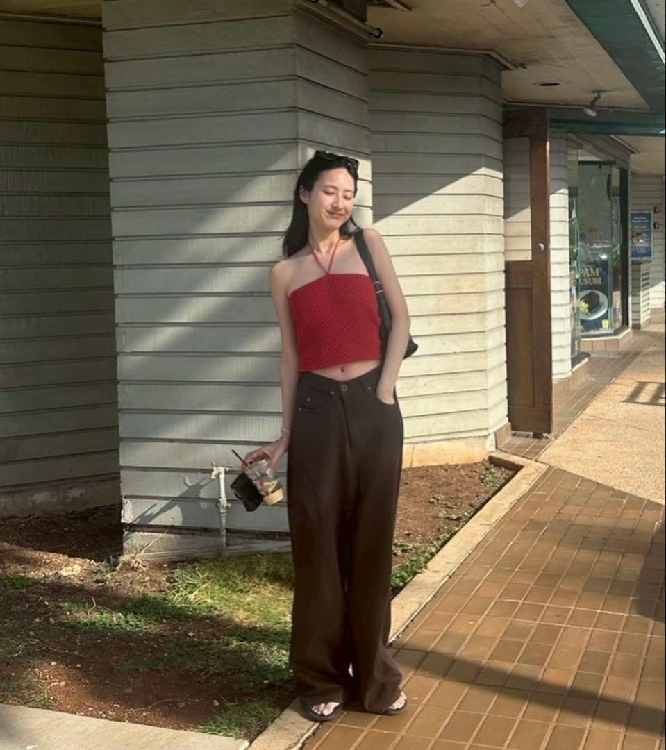 新品SeaRoomlynn カップin Bumpy Knit Ribbonキャミ