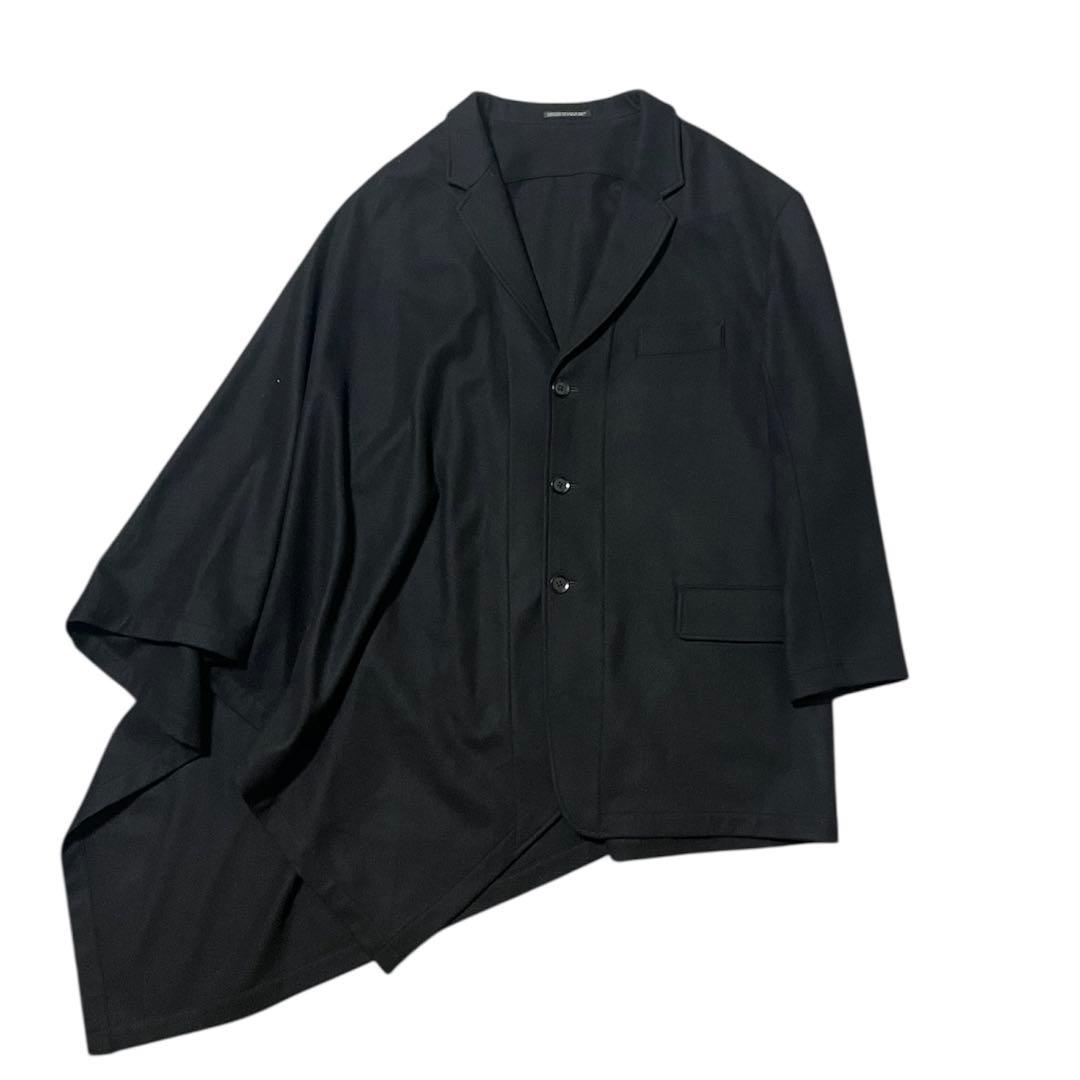 16AW POUR HOMME マントジャケット 片袖ケープ - メルカリ