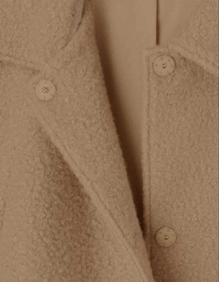 JENNEプードルケープコートMベージュ