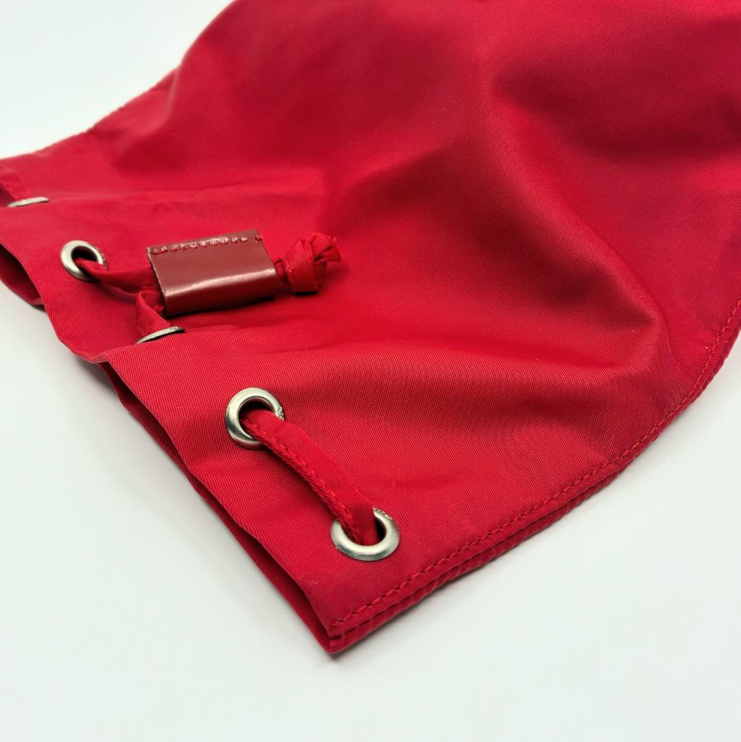 PRADA プラダ 巾着ポーチ 赤 レッド A1347A2