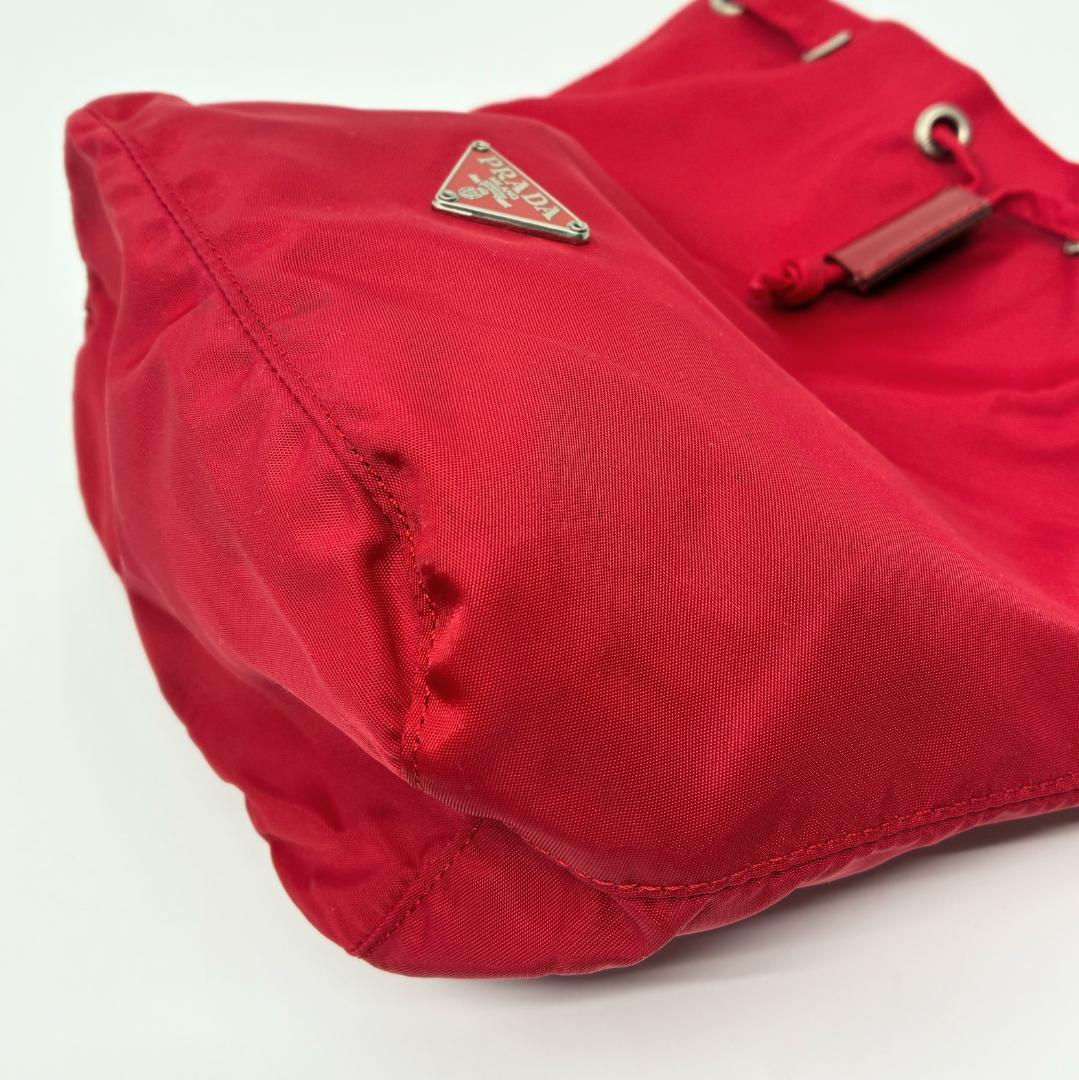 PRADA プラダ 巾着ポーチ 赤 レッド A1347A2