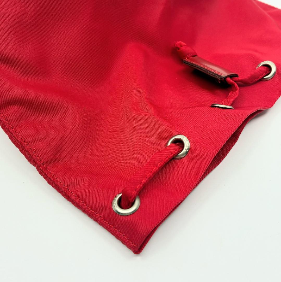 PRADA プラダ 巾着ポーチ 赤 レッド A1347A2