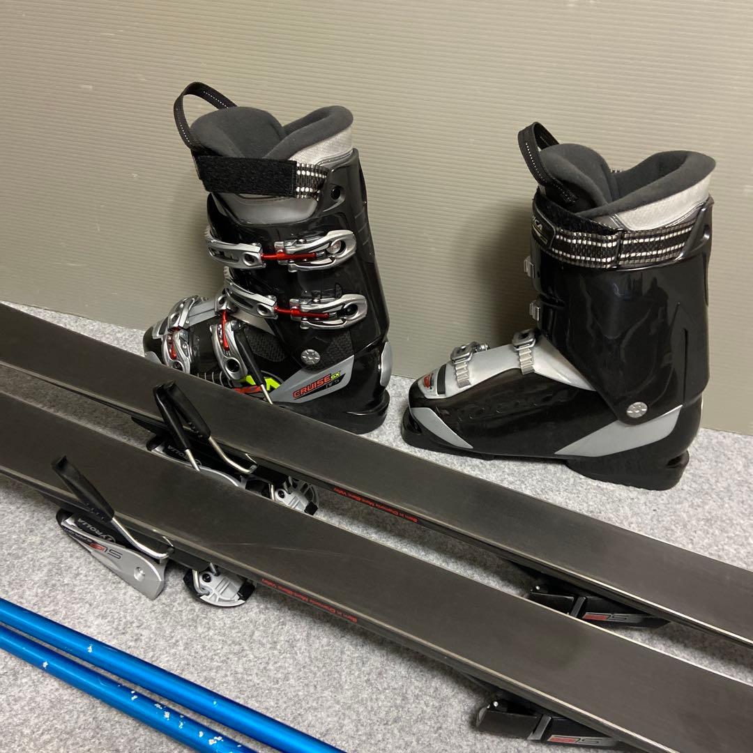 ★メンテナンス済　大人スキーセット 板154cm ブーツ 25.5cm
