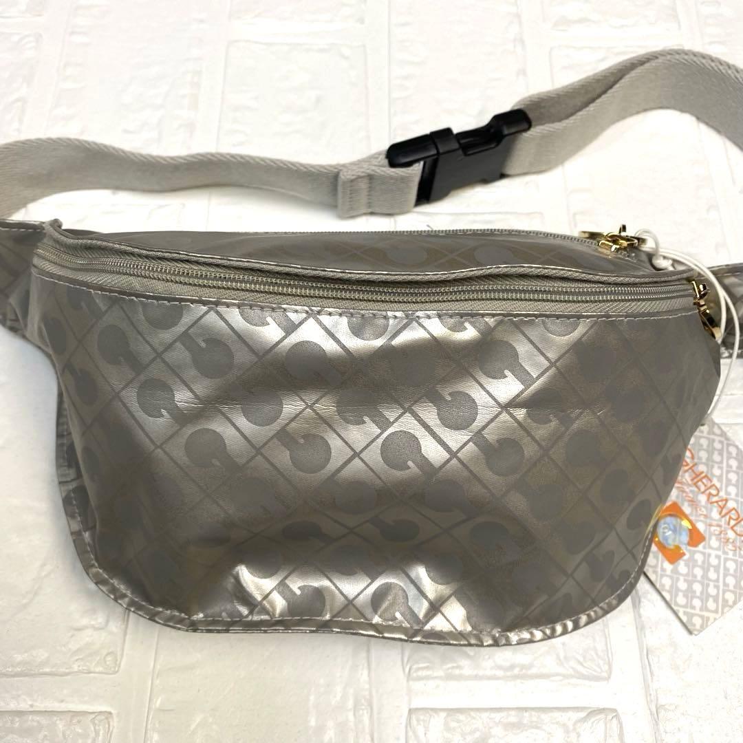 【未使用】ゲラルディーニ　ウエストバッグ　ボディバッグ　ソフティー　シルバー