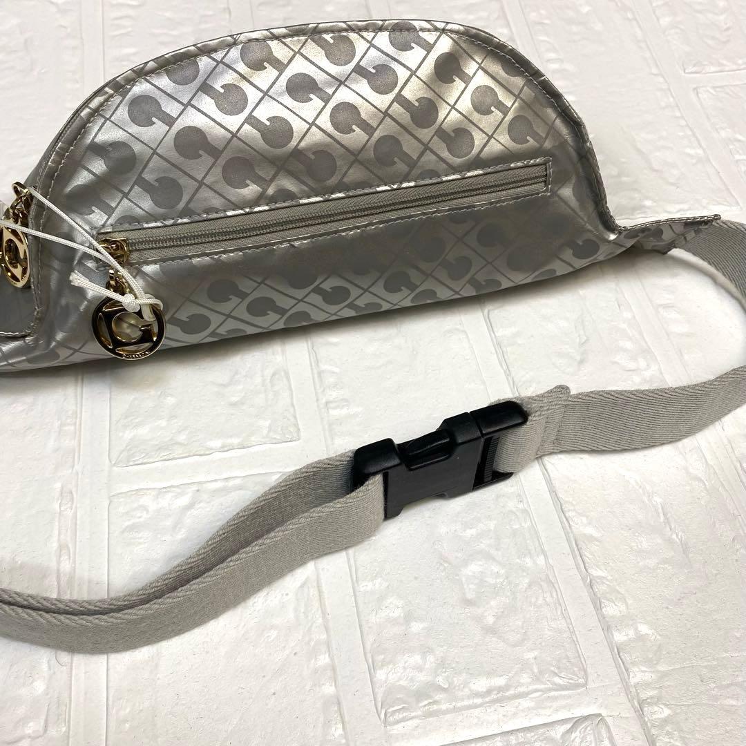 【未使用】ゲラルディーニ　ウエストバッグ　ボディバッグ　ソフティー　シルバー