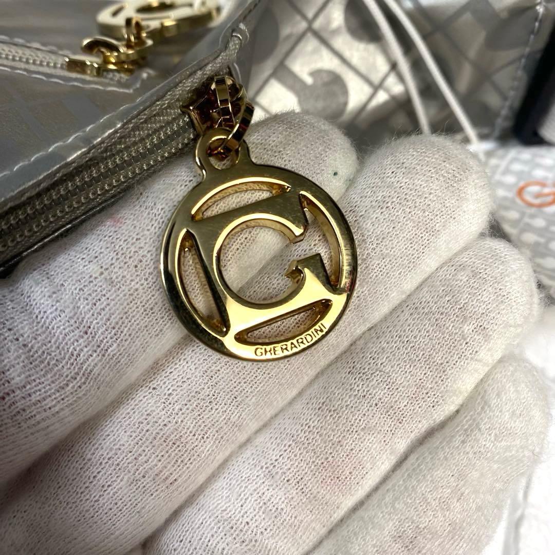 【未使用】ゲラルディーニ　ウエストバッグ　ボディバッグ　ソフティー　シルバー