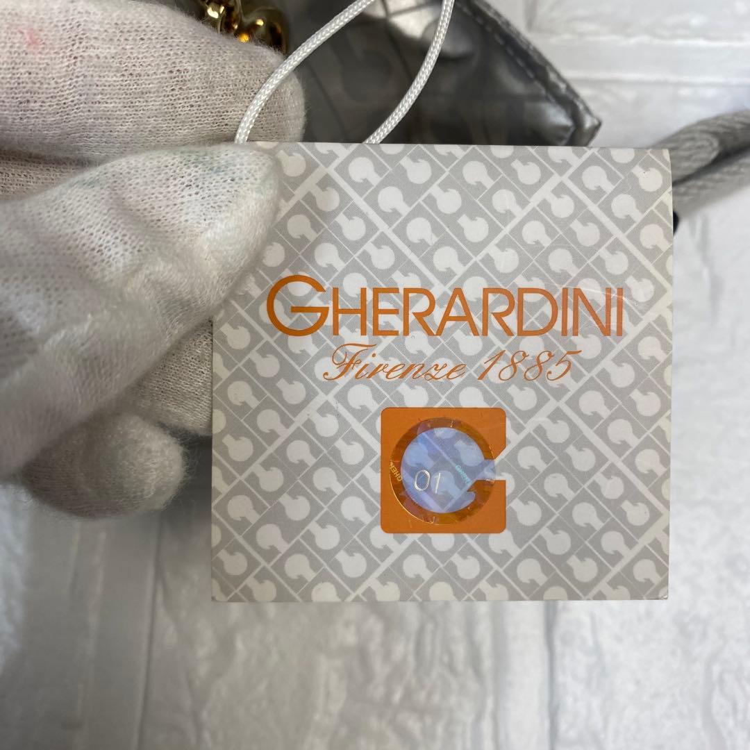 【未使用】ゲラルディーニ　ウエストバッグ　ボディバッグ　ソフティー　シルバー