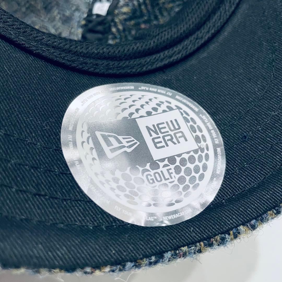 新品ビームス×ニューエラ×ハリスツイード　サイズ調整が可能な誰でも被れるキャップ