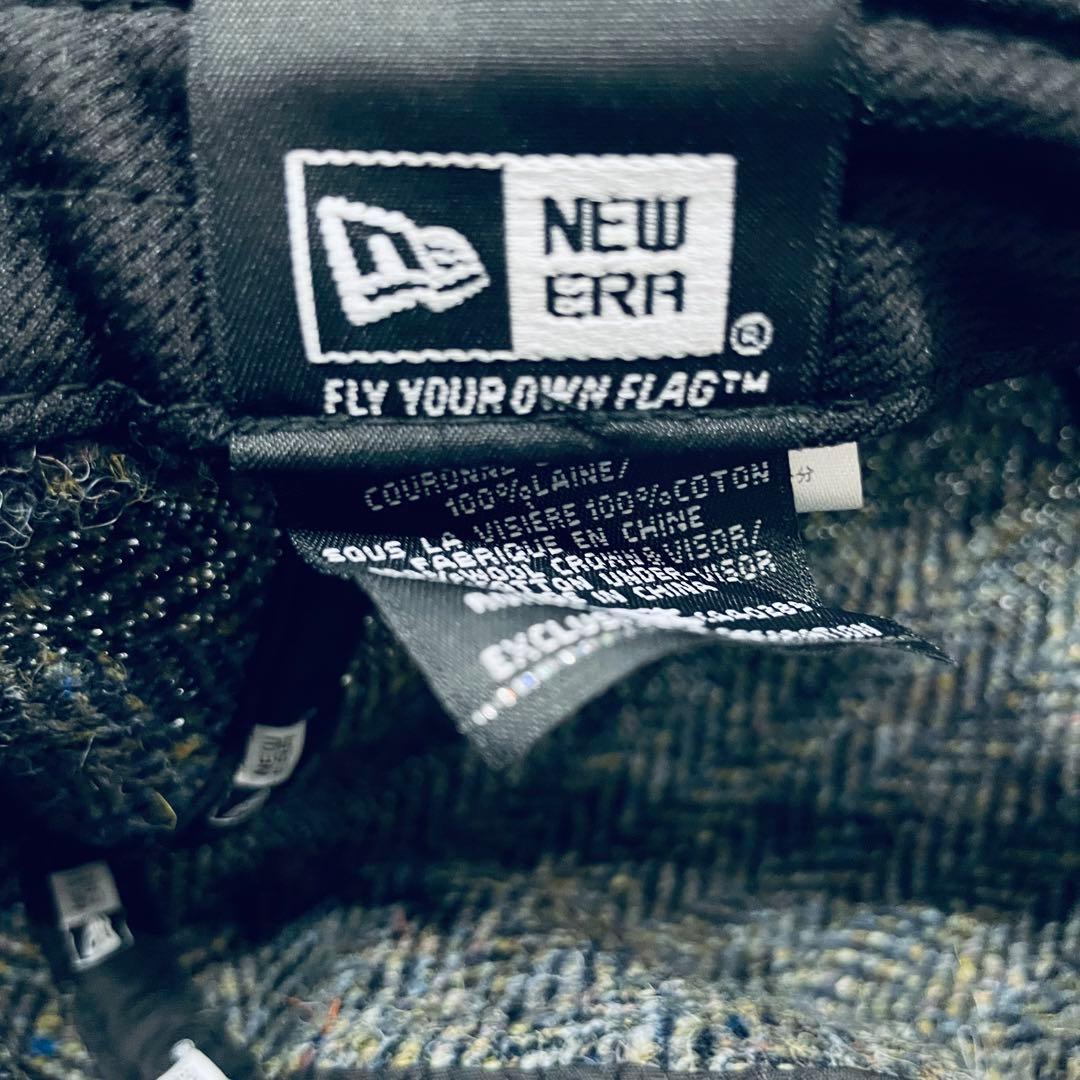 新品ビームス×ニューエラ×ハリスツイード　サイズ調整が可能な誰でも被れるキャップ