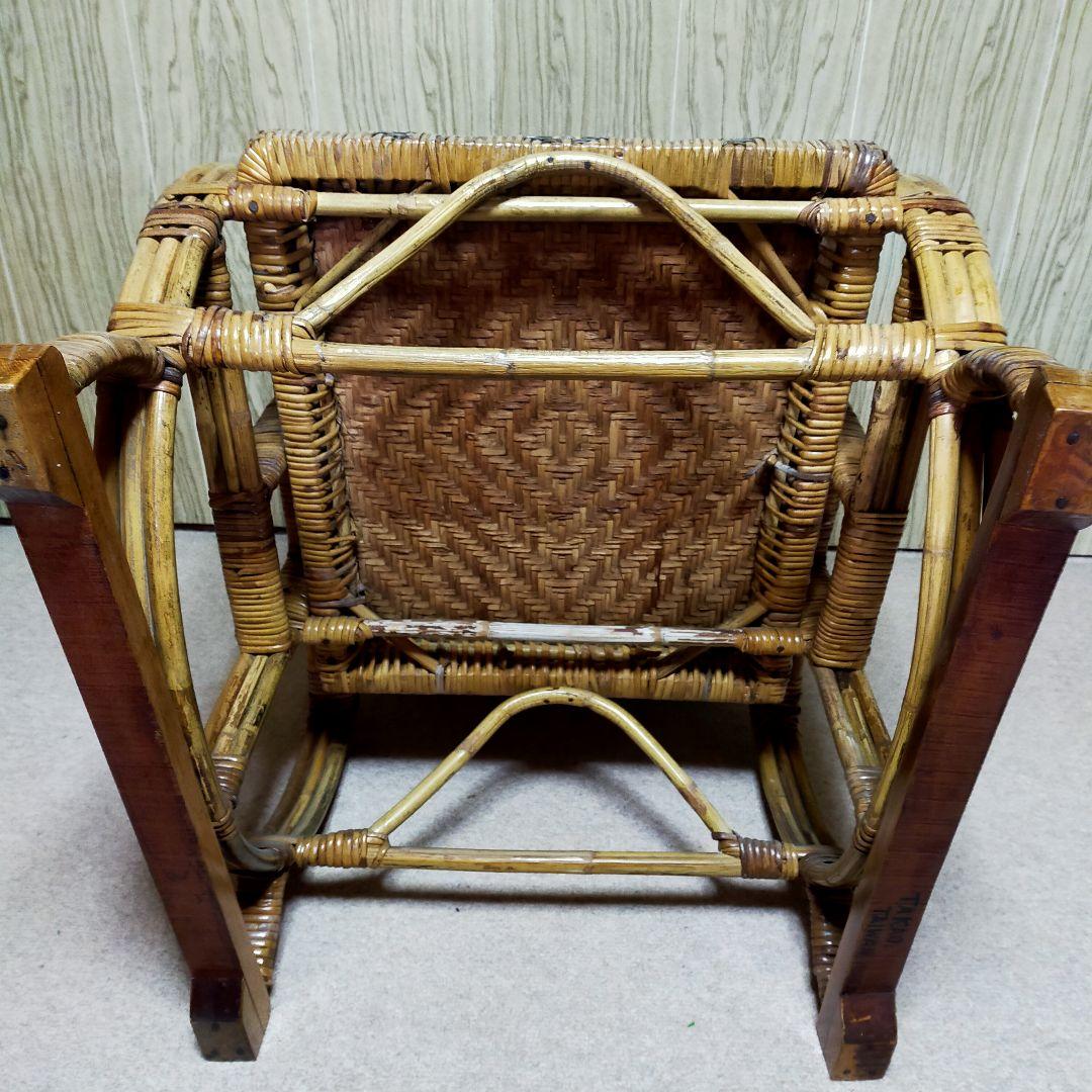 最終価格　ラタン 　籐の椅子　　ビンテージ　籐製品　台湾高雄　1956年購入